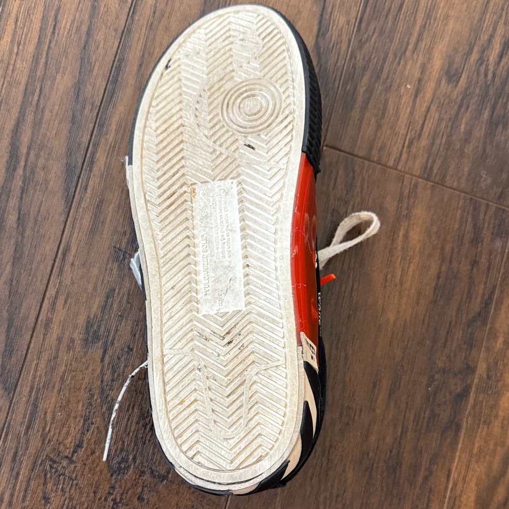Off-White Black and White Striped Sneakers - Picture 8 of 10